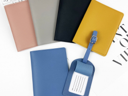12-color luggage tag passport holder set custom logo
